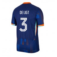 Camisa de time de futebol Holanda Matthijs de Ligt #3 Replicas 2º Equipamento Europeu 2024 Manga Curta